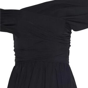 Altuzarra Black One Shoulder Dolman Sleeve Cocktail blouse